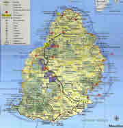 Bild Karte Mauritius